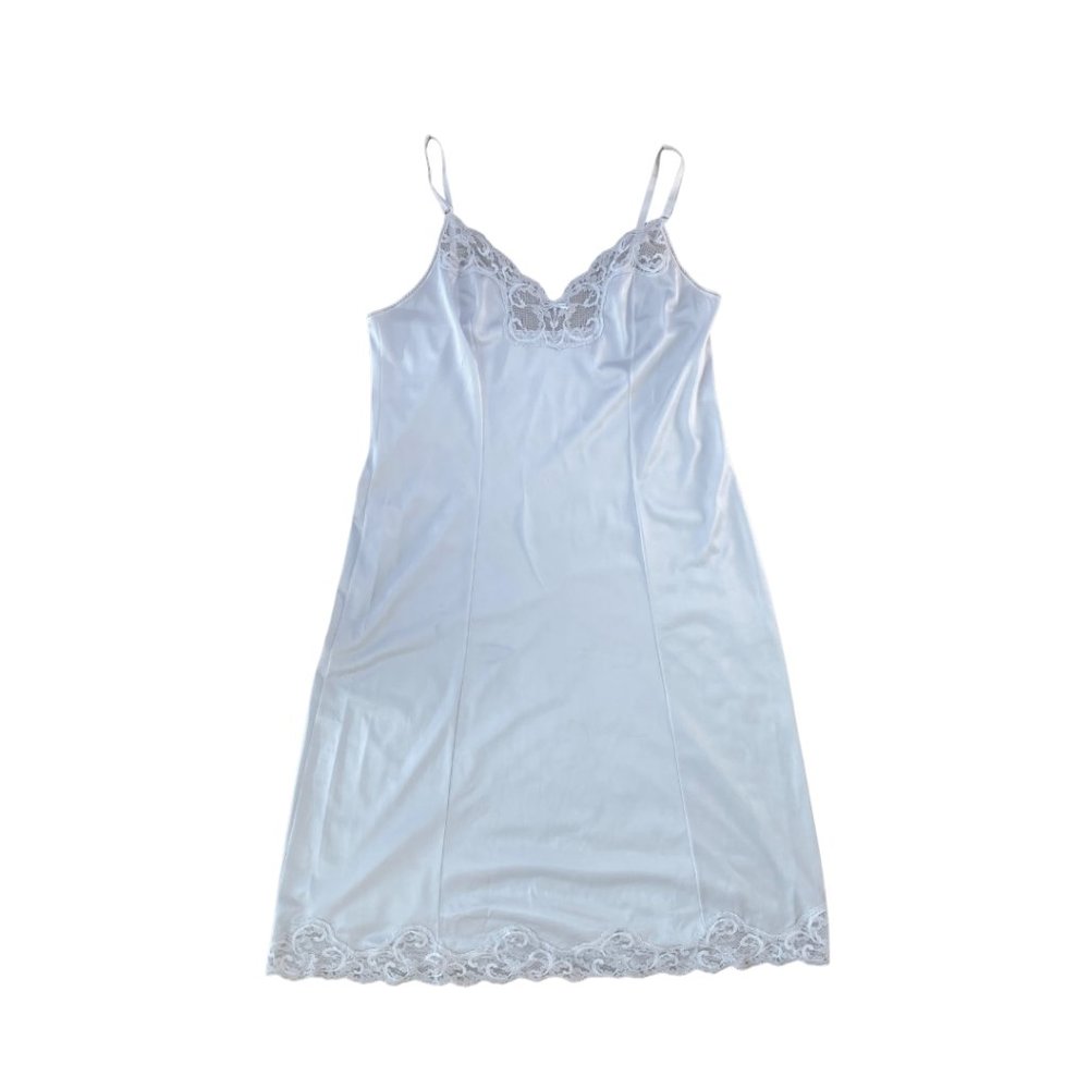 LONG SILK + LACE LINGERIE DRESS